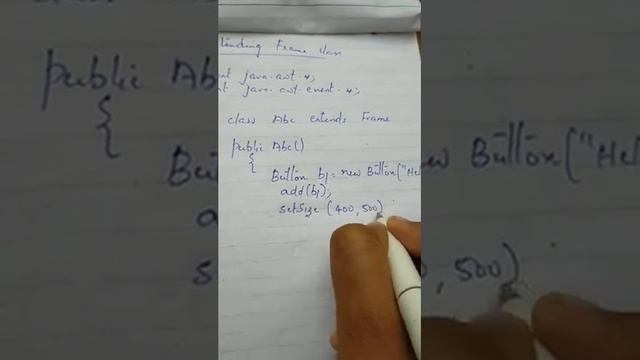 6) Frame creation in java by extending frame class смотреть онлайн