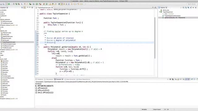 Java for Scientific Computing: Taylor Series смотреть онлайн