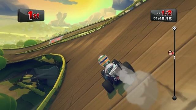 F1 Race Stars (Gameplay) - AMD E-350 HD 6310 смотреть онлайн