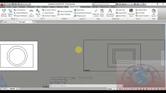 MERGE LAYOUTS || LIST VIEW PORT SCALE || BASIC TUTORIALS FOR BEGINNERS || AUTO-CAD 2016 смотреть онлайн