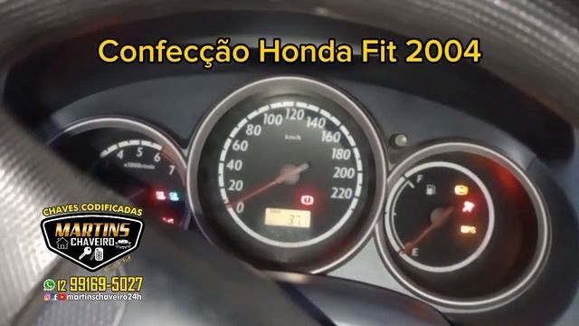 Honda Fit 2004 - Confecção de Chaves perdidas. Corte Original de Fábrica. #hondafit #chaveiro смотреть онлайн