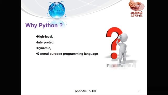 Basic of Python | #1 Why Python ? | Meaning | In Tamil | AAKKAM AITRI .. смотреть онлайн