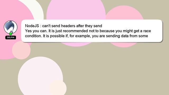 NodeJS : can't send headers after they send смотреть онлайн