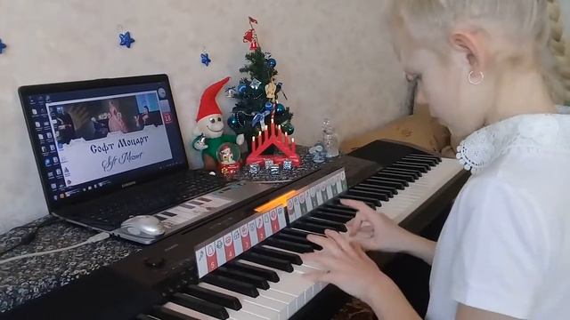 SOFT MOZART Winter Recital 2020 2021 Anastasia 10 plays Tonic Subdominant Dominant Tonic смотреть онлайн