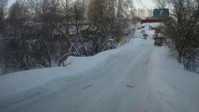 Едем через лог ТЭЦ-5 МЖК 27_12_2016 смотреть онлайн