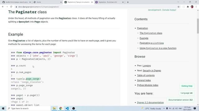 Django Pagination смотреть онлайн