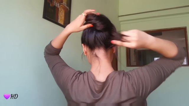 1 Min Messy Bun With Bunstick/Everyday Hairstyles For School/college/work // Indian Hairstyles