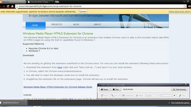 GOOGLE CHORME'YE MEDİA PLAYER EKLEME смотреть онлайн