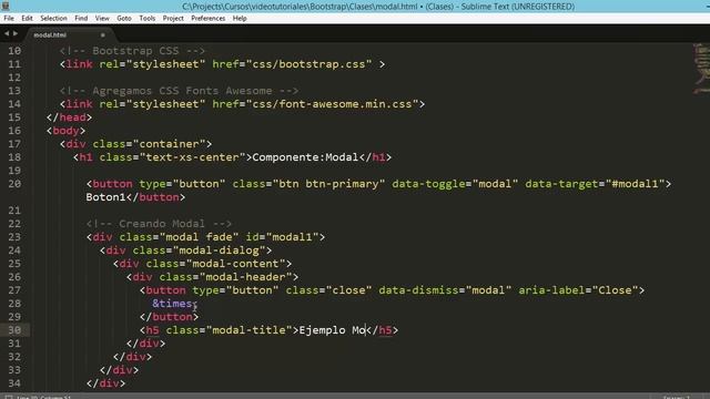 17.- Curso Bootstrap 4 - Modal (Ventana Emergente) смотреть онлайн