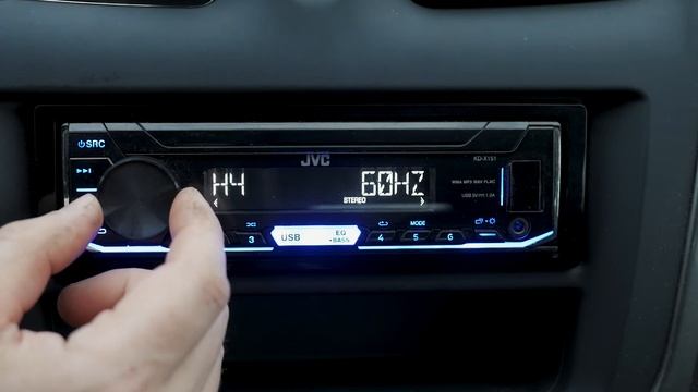 Магнитола JVC KD-X151/KD-X152/KD-X252. Звуковые настройки магнитолы.