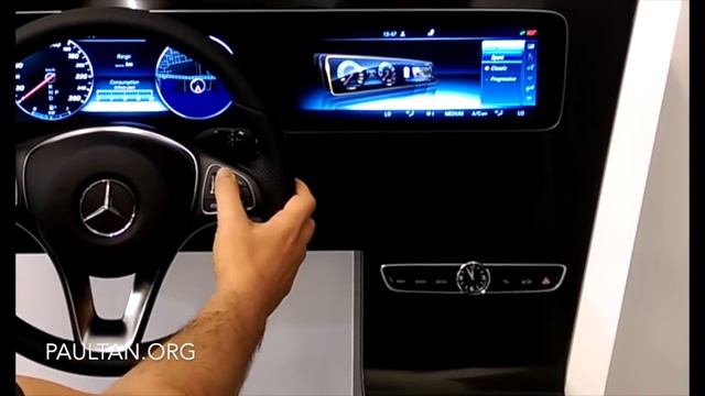 W213 Mercedes-Benz E-Class: Instrument Panel And Steering Wheel Touch Control