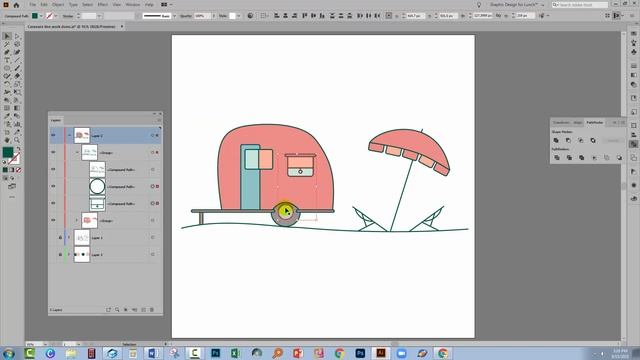 Illustrator - Force a Compound Path - No right click option, no worries! смотреть онлайн