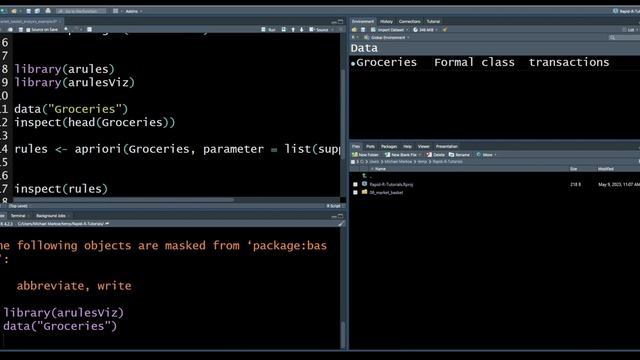 Rapid R: Market Basket Analysis with Apriori Algorithm in 3 Minutes! | R Programming Quick Referenc смотреть онлайн