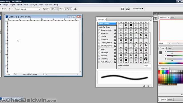 Loading Brushes Into Photoshop смотреть онлайн