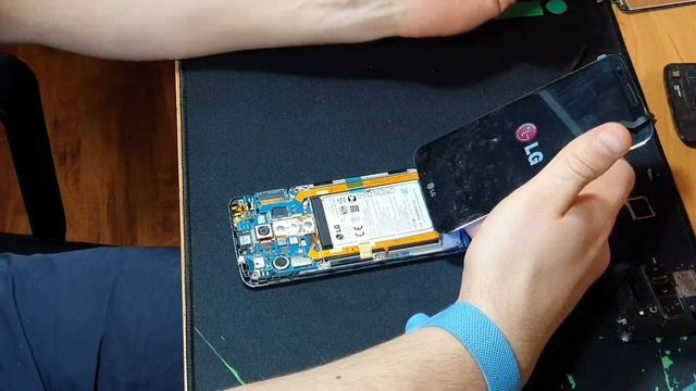 Разборка и замена модуля LG G2 D802