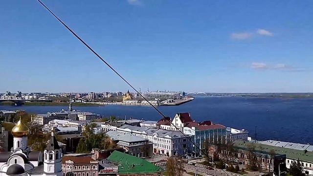 Нижегородский кремль и река Ра смотреть онлайн