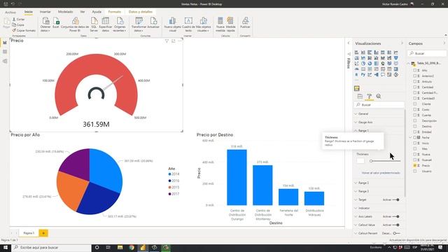 15 - TACHOMETER CUSTOM VISUAL | TOP 20 MEJORES VISUALIZACIONES DE POWER BI смотреть онлайн