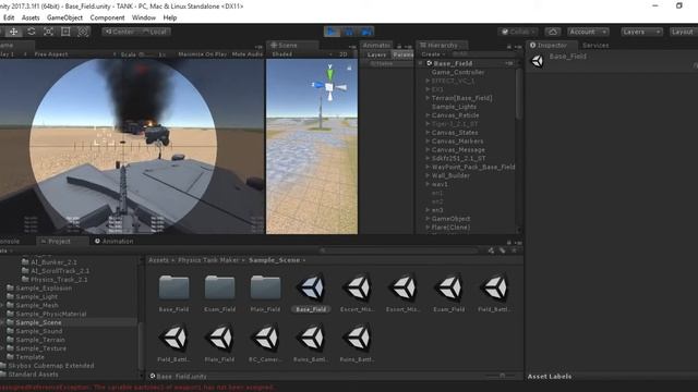 unity tank war game project test effect the fire physics(1) смотреть онлайн