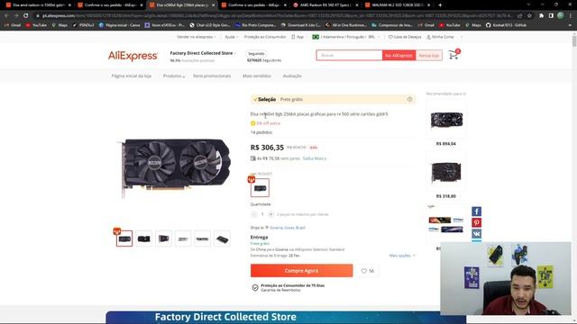 CORREEE! RX 5500XT 8GB POR R$440 NO ALIEXPRESS, E SSD NVME 1TB POR R$225 смотреть онлайн