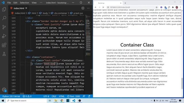 Bootstrap 4.5 Crash Course | Containers смотреть онлайн