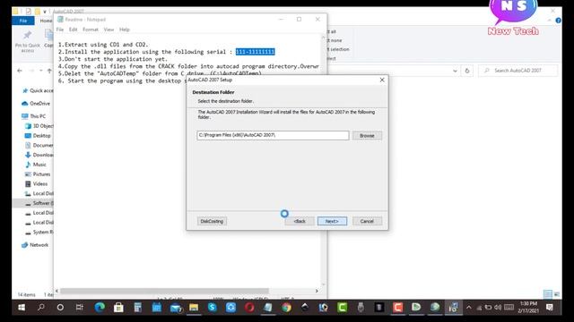 how to install autocad 2007 not online | how to use autocad 2007 bangla tutorial | Notun Kichu25 смотреть онлайн