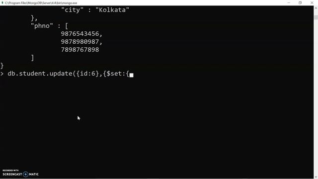 Update in MongoDB (for embedded document) смотреть онлайн