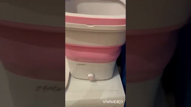 Распаковка, обзор мини стиральной машинки