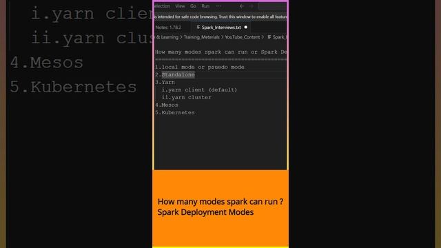 spark deployment modes | spark interview questions смотреть онлайн