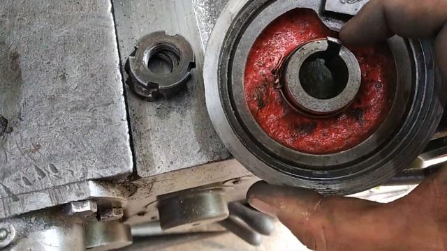 Делаю шпоночный паз в чугуне в ручную. Ремонт лимба токарный станок 1к62. смотреть онлайн