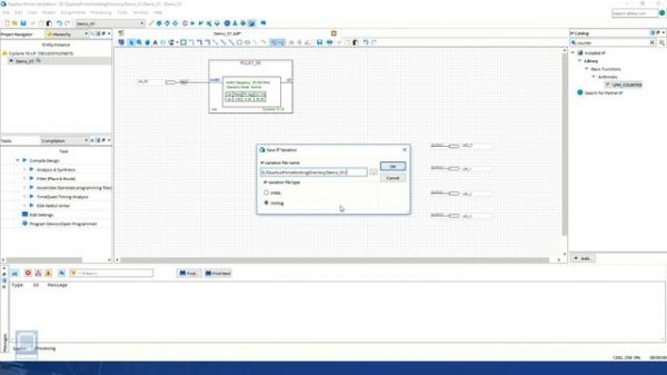 003 Exploring Quartus Prime Lite 17.1 and Creating a New Project - ClockFabric (with subtitles)