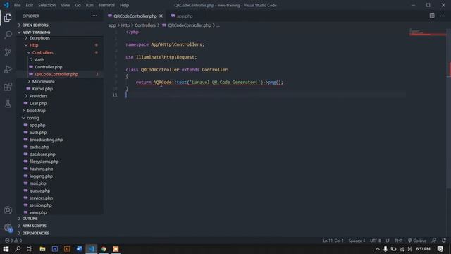 Cara Generate QRCode Pada Framework Laravel PHP смотреть онлайн