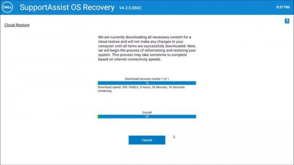 Clean Install of Windows 10 Using Dell Support Assist OS Recovery
