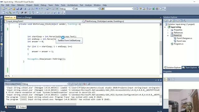 Input String Was Not in a Correct Format смотреть онлайн