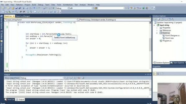 Input String Was Not in a Correct Format