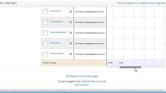 Moodle gradebook enhancement: add horizontal scroll bar to top of gradebook смотреть онлайн