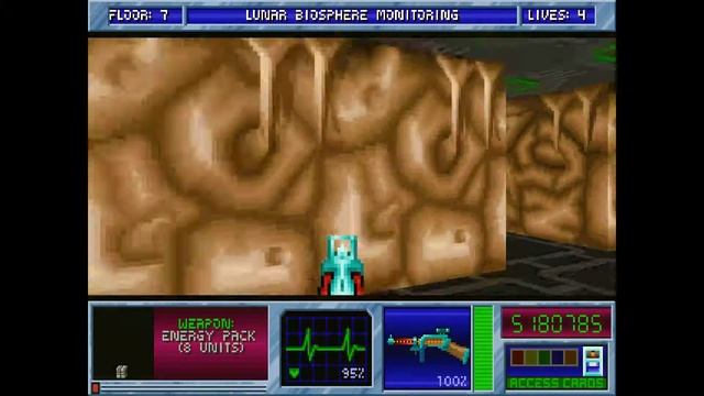 Blake Stone Aliens of Gold HD - E3M7 Lunar Biosphere Monitoring - Veteran - All Secrets смотреть онлайн