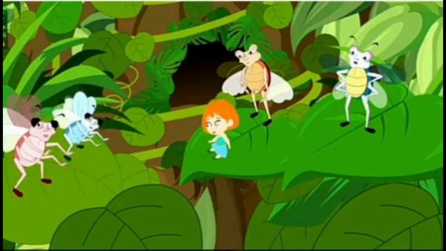 Түйме қыз қазақша ертегі - Thumbelina In Qazaq.  Qazaq Fairy Tales қазақша ертегілер