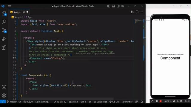 props in react native смотреть онлайн