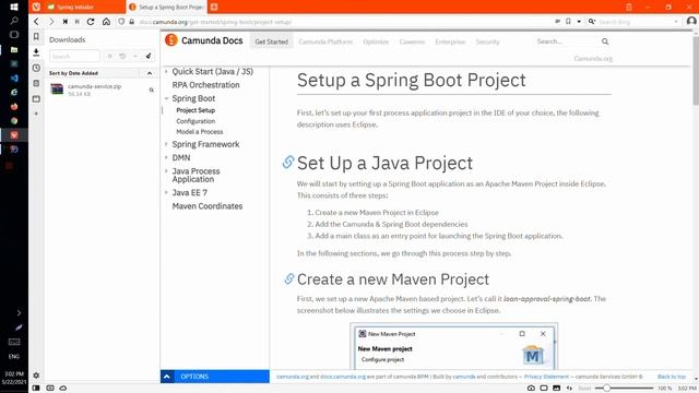 Getting Started with Camunda and Spring Boot - Project Setup смотреть онлайн
