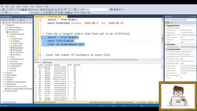 SQL Server Tutorial - Lesson 12- Solutions || لغة الإستعلام عن قواعد المعطيات - الحلول смотреть онлайн