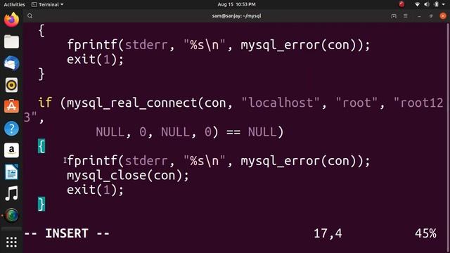 C language connect to MySQL смотреть онлайн