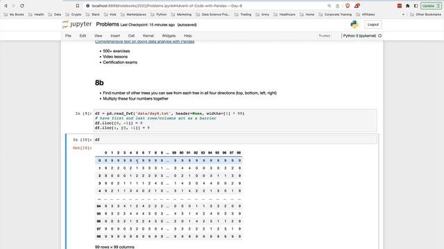 Advent of Code with Pandas - Day 8 смотреть онлайн