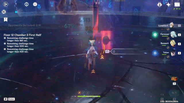 Lynette C4 ft Yelan C6 Never Ending Dashing Team 4.0 Floor 12 Showcase смотреть онлайн