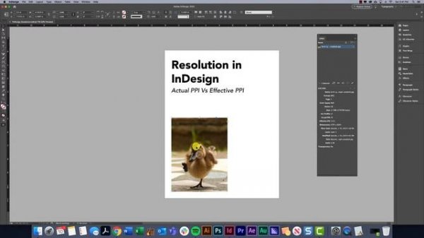 Resolution (Effective PPI vs Actual PPI) - Adobe InDesign 2022 Tutorial