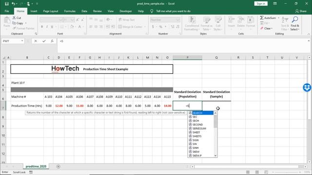 How to Calculate Standard Deviation in Excel | How to Use the STDEV Function in Excel смотреть онлайн