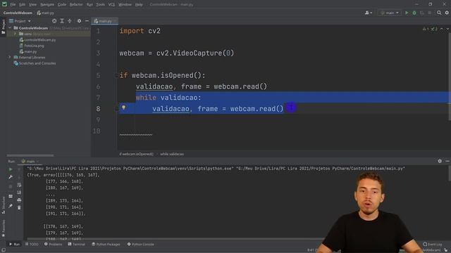 Como Controlar WebCam com Python [Introdução ao OpenCV] смотреть онлайн