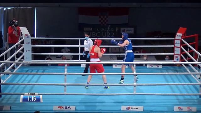 Finals (W63kg) OZER Gizem (TUR) vs JEDINAKOVA Miroslava (SVK) | EUBC U22 POREČ 2022 смотреть онлайн