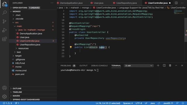 Spring Boot MongoDB REST API | Docker | SpringFox | Swagger UI | REST API | VSCode смотреть онлайн