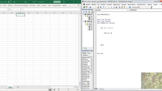 LLENAR MATRIZ CON CICLOS O BUCLES EN VBA смотреть онлайн