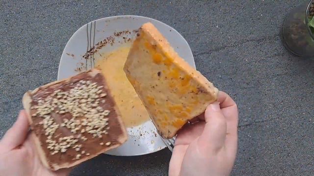 Горячий вкусный завтрак за 5 минут 🔥 быстрый рецепт без выпечки / с начинкой / горячий бутерброд смотреть онлайн